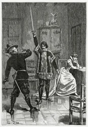 Ruy Blas confronte Don Salluste, 19ème siècle